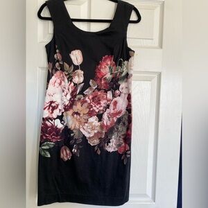 Viviene Tam Sleeveless Floral Print Dress